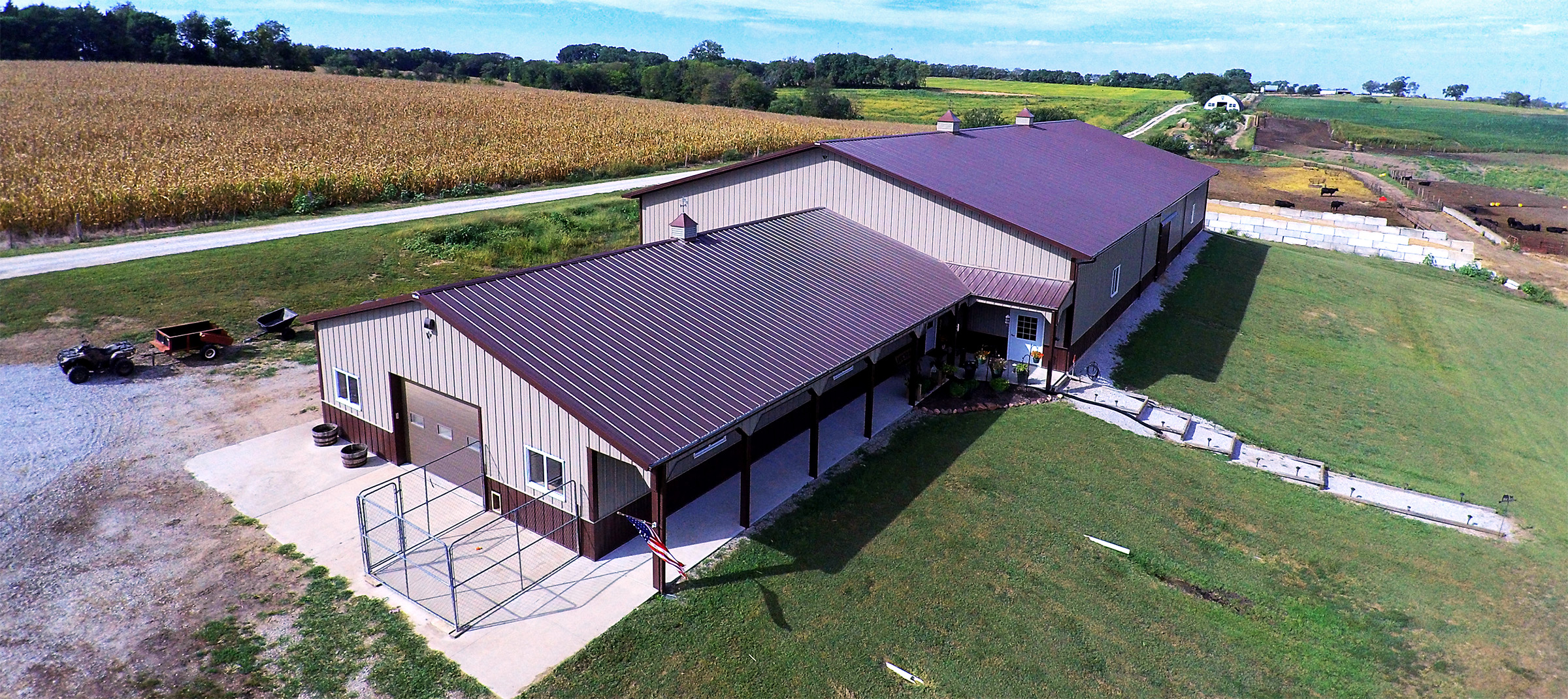 rural post frame suburban building