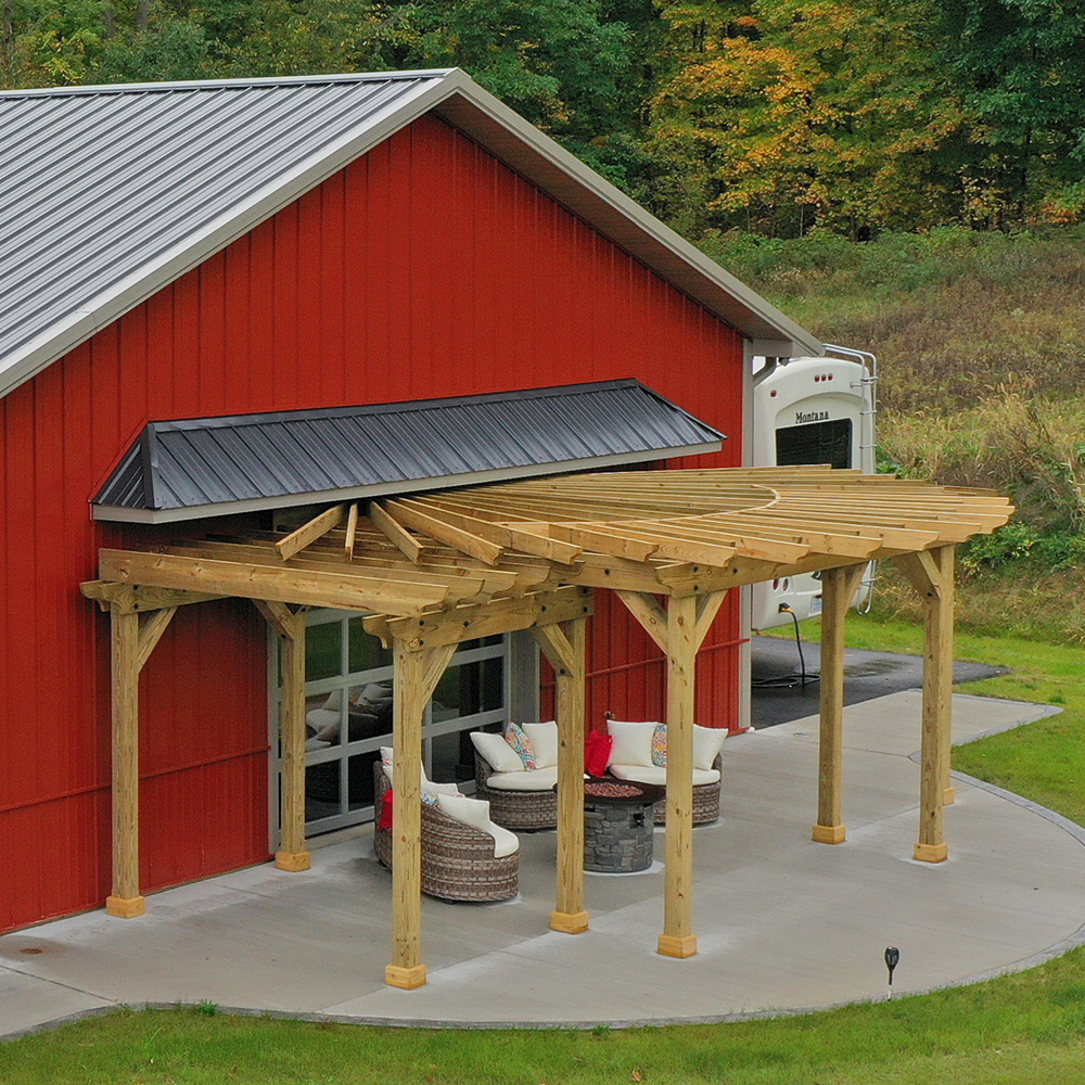 Wick porch construction